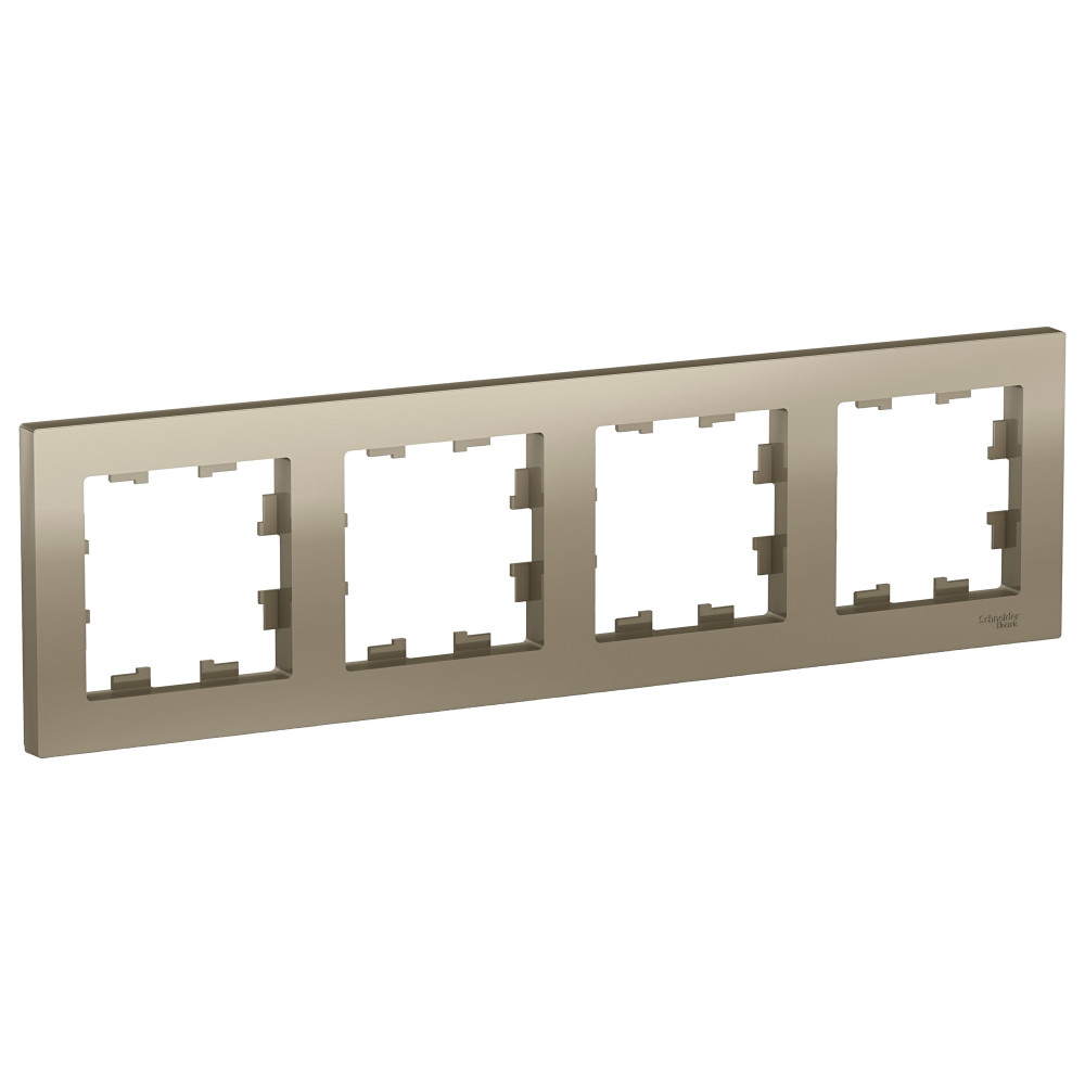 Рамка 4-постовая AtlasDesign универсальная шампань Shnider Electric