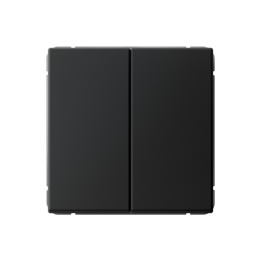 Выключатель 2-клавишный, сх.5, 10АХ, механизм, КАРБОН