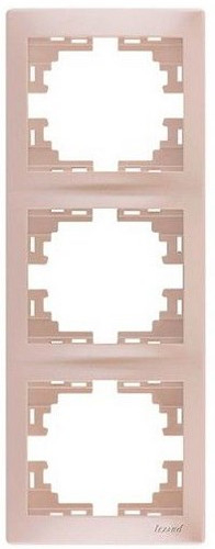 Рамка MIRA-153 3-ая вертик., бел