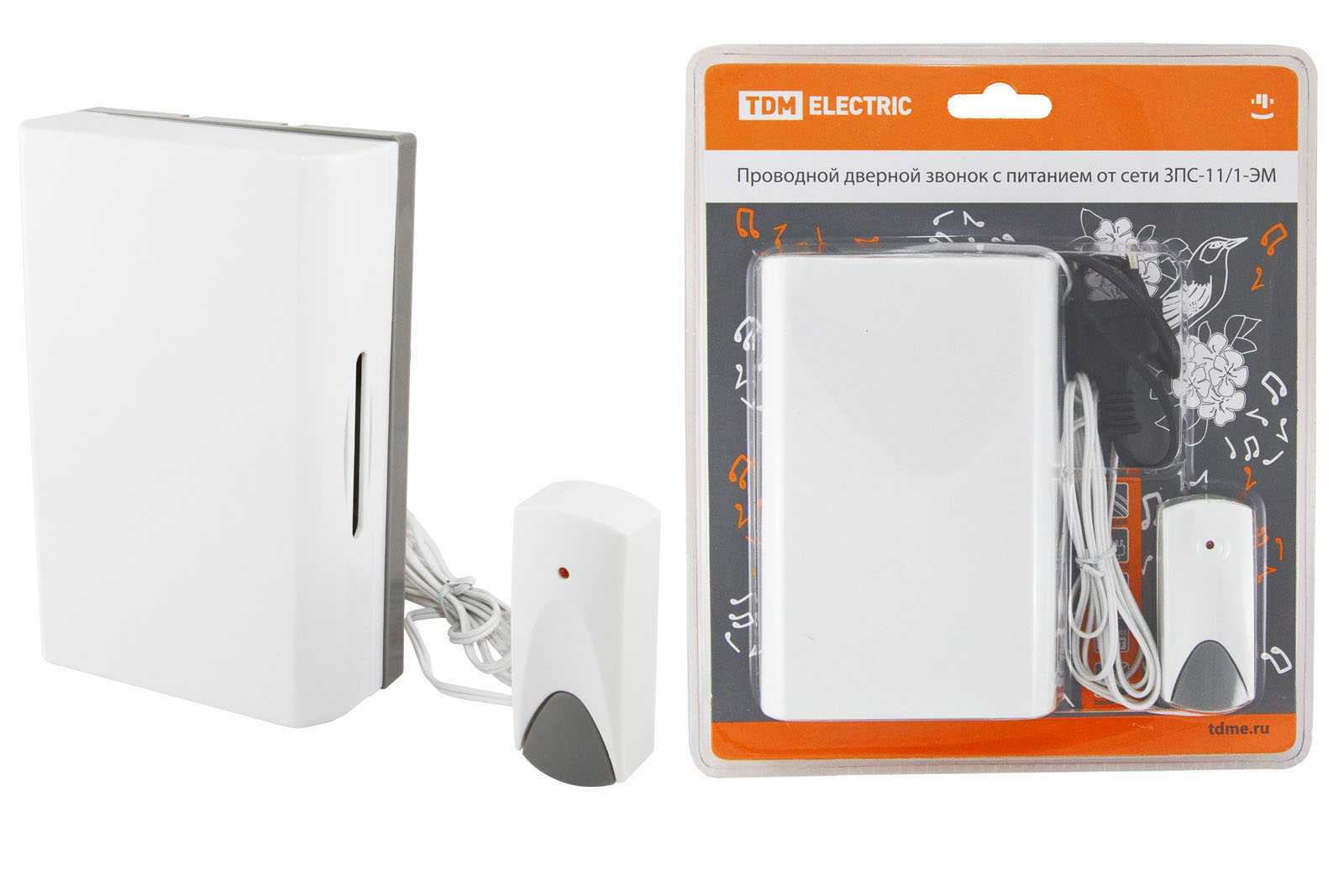 Звонок проводной в эл.сеть 3ПС-11/1-ЭМ   TDM