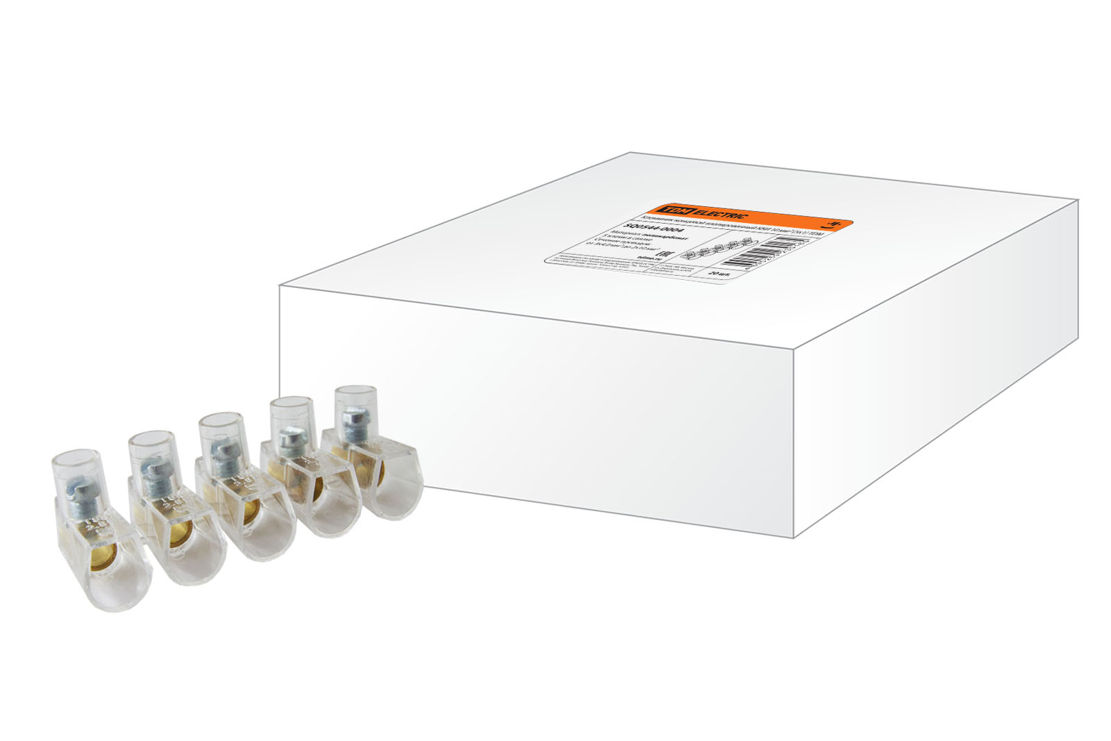 Клеммник концевой изолированный ККИ 10 мм2 (5х1) TDM 