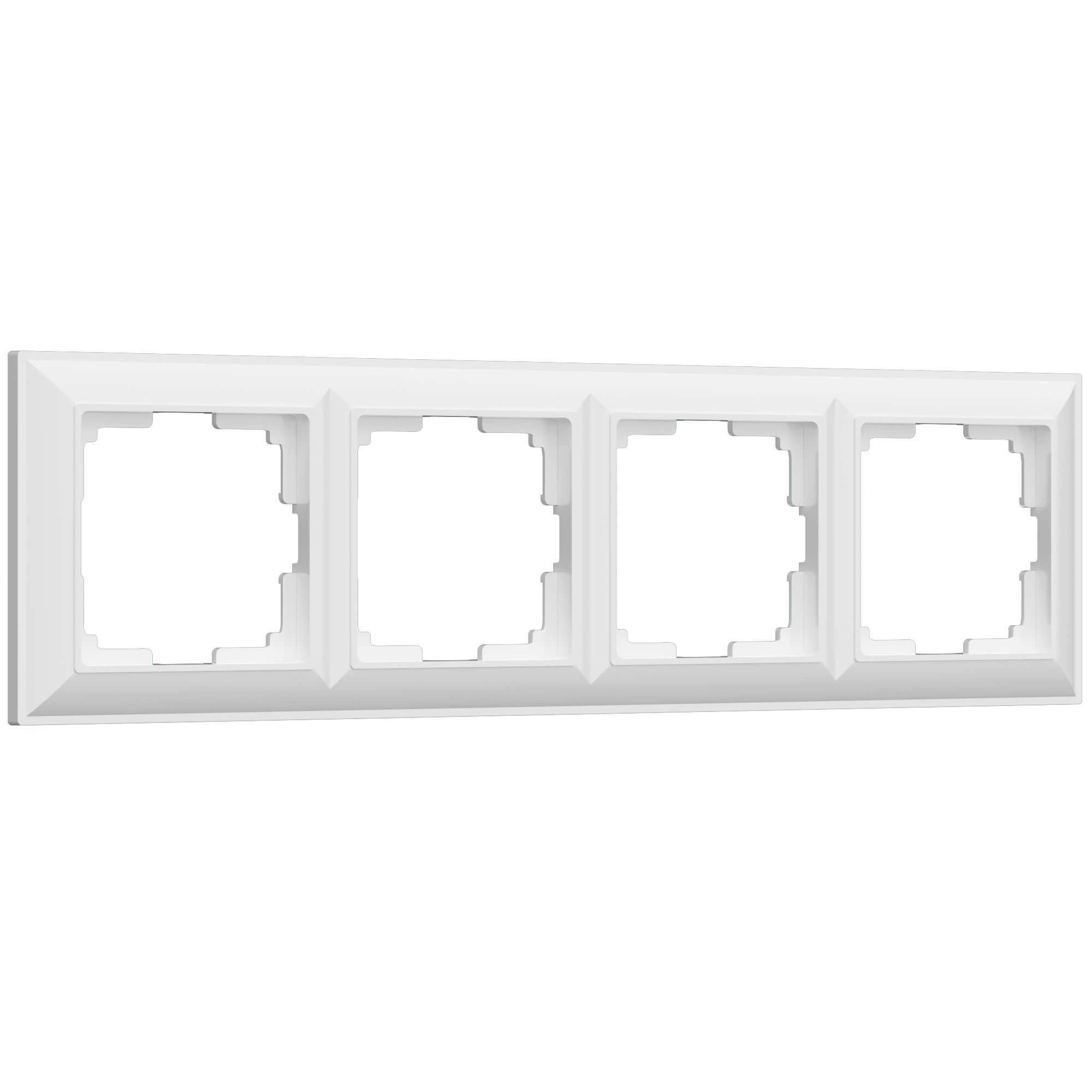W0042201/ Рамка на 4 поста Fiore (белый)