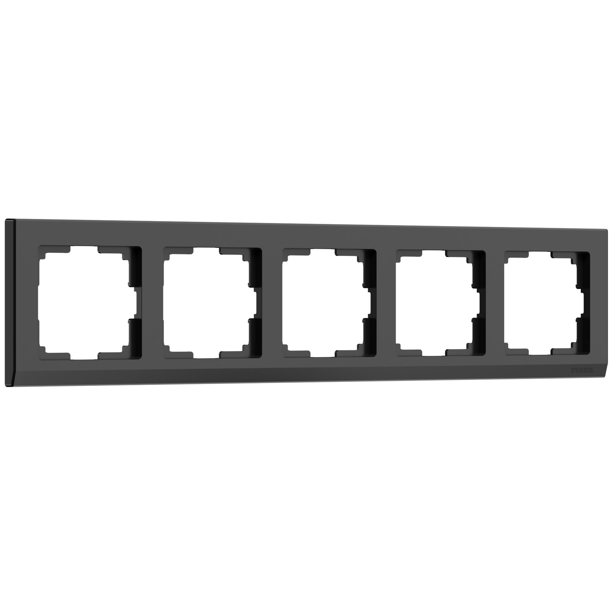 W0051808/ Рамка на 5 постов Stark (черный)