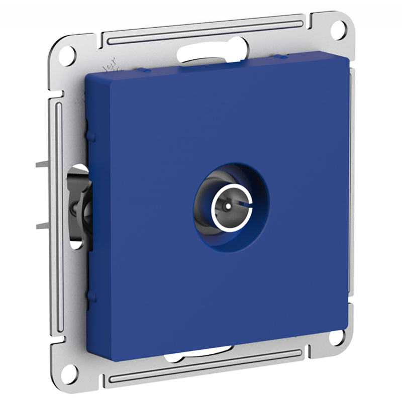 Розетка TV коннектор AtlasDesign механизм аквамарин SE 