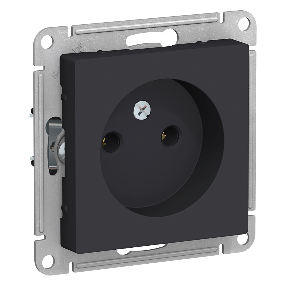 Розетка без з/к AtlasDesign 16А механизм карбон Schneider Electric