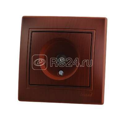 Розетка MIRA-130  ТВ оконечная   вишня