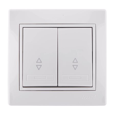 Выключатель MIRA-106 проходной 2-кл бел/бел