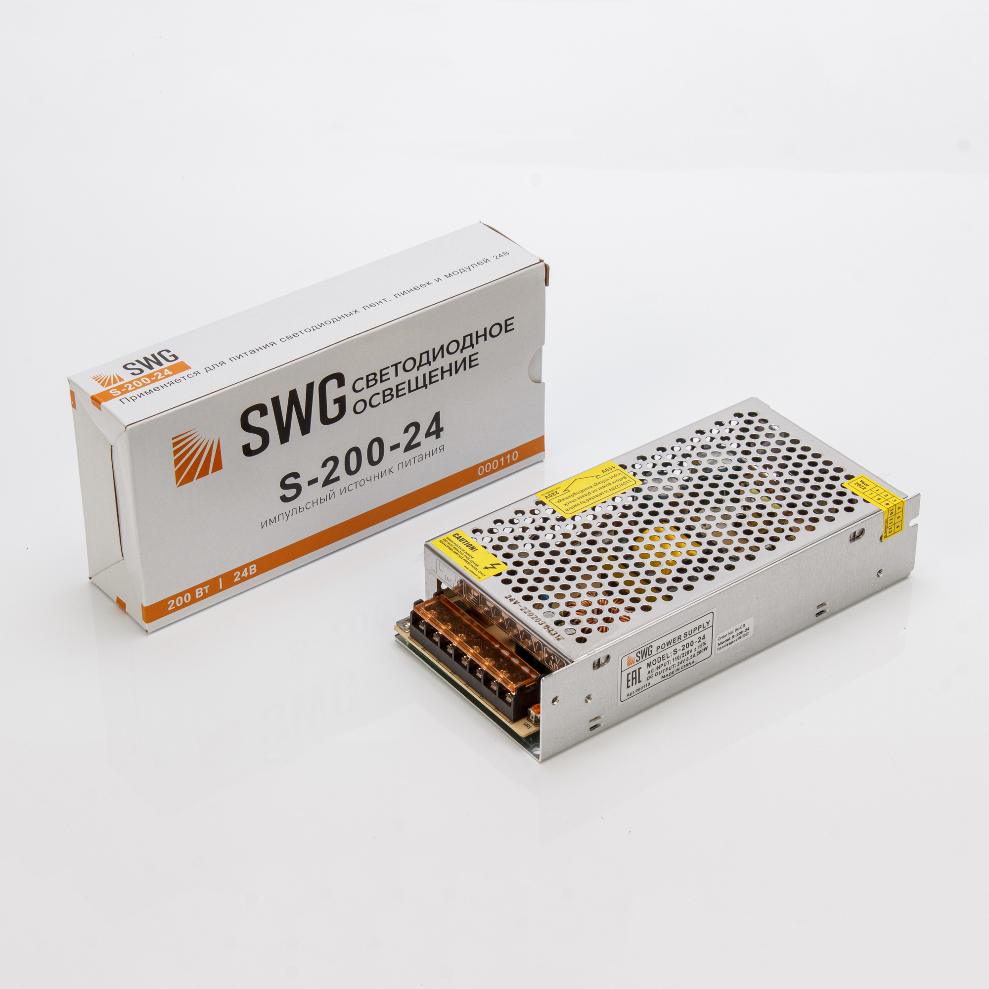 Блок питания 200W-24V IP20 