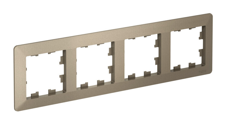 ATLASDESIGN AIR 4-постовая РАМКА, ШАМПАНЬ/дымчатый черный