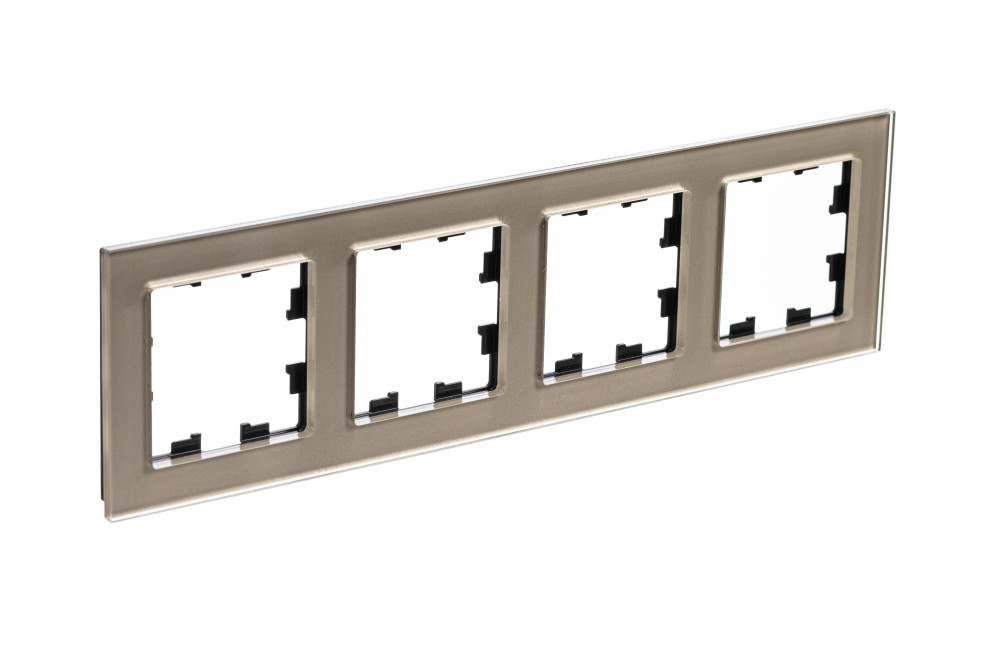 Рамка 4-м AtlasDesign Nature стекло шампань