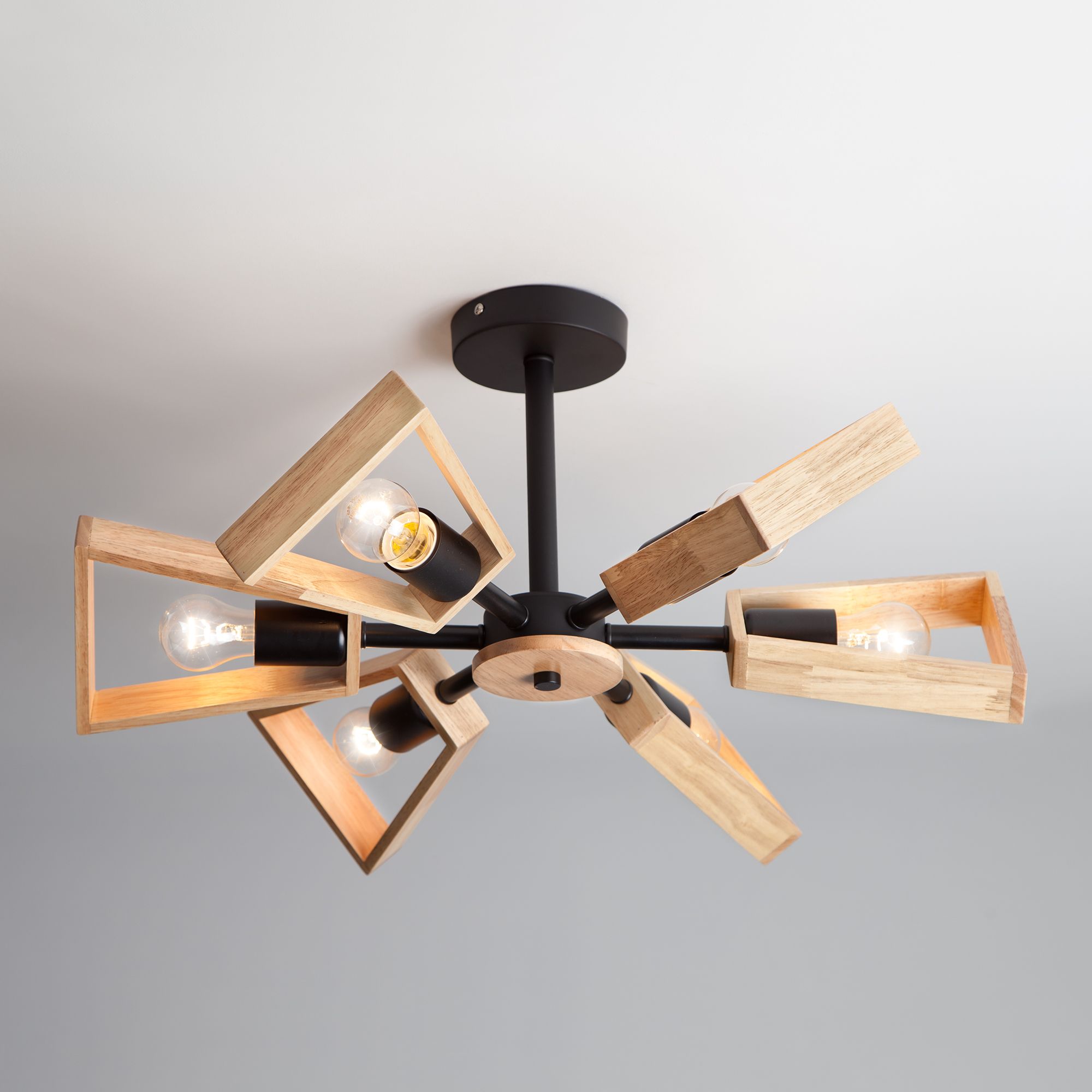 Потолочная люстра в стиле лофт Eurosvet 70056/6 черный