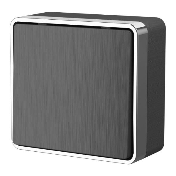 Выключатель одноклавишный Gallant (графит рифленый)