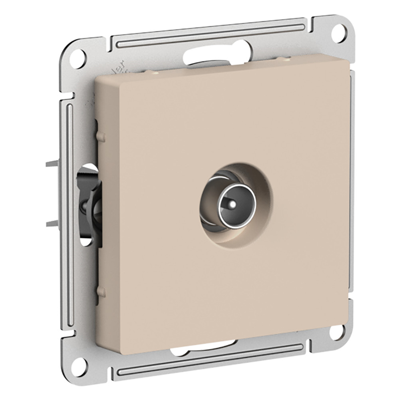 Розетка TV коннектор AtlasDesign механизм песочн. SE