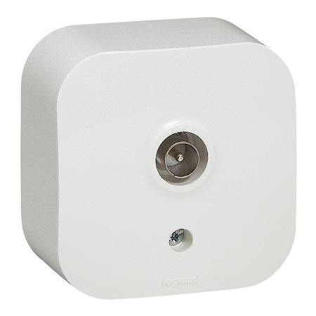 Розетка TV	 Legrand Quteo Бел 782215