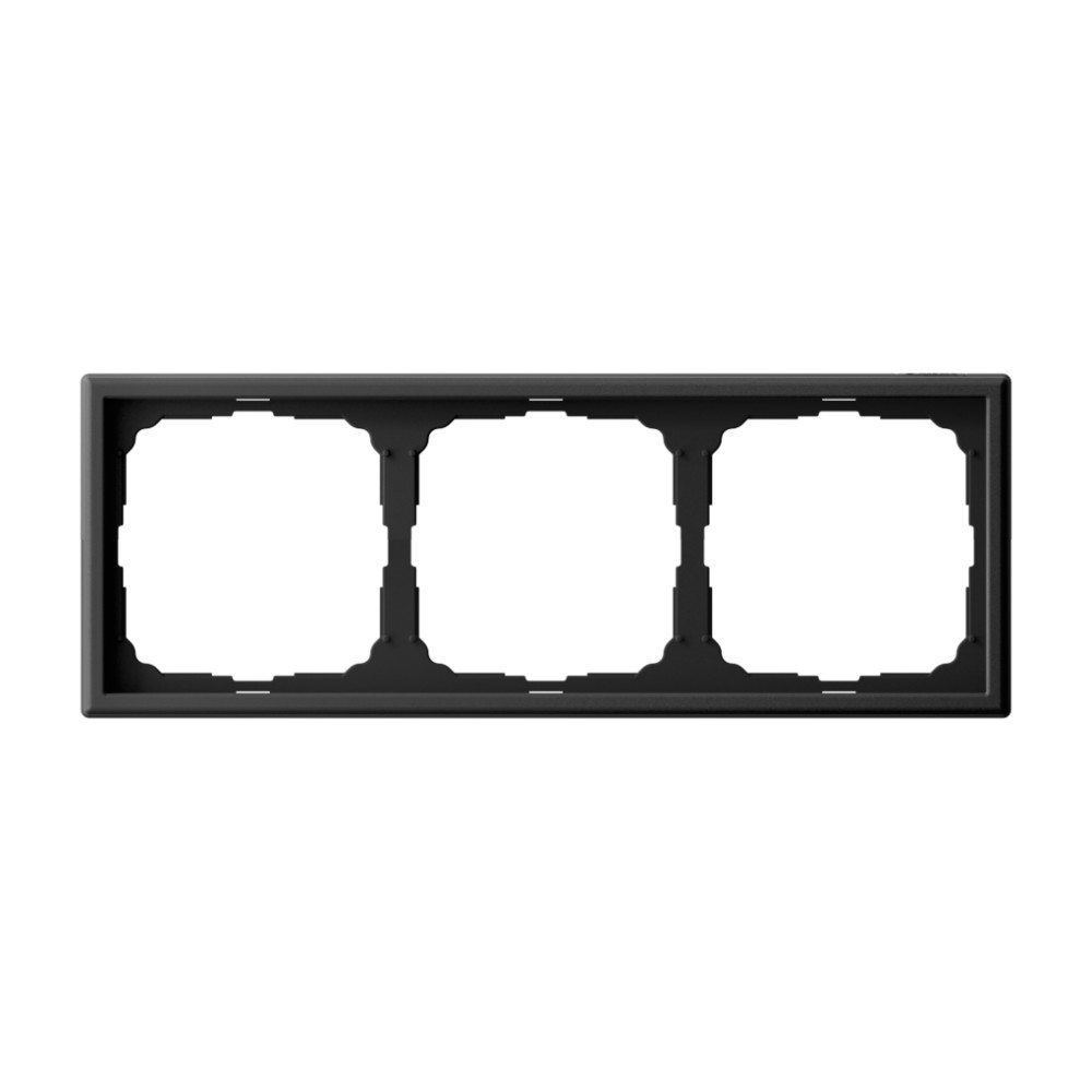 Рамка 3-постовая, универсальная, КАРБОН