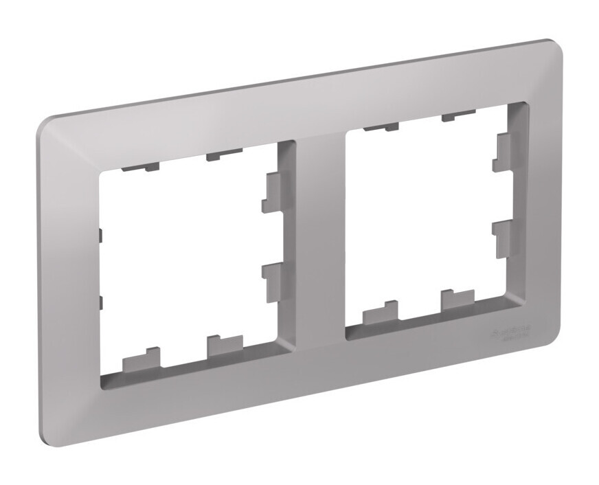 ATLASDESIGN AIR 2-постовая РАМКА, АЛЮМИНИЙ/дымчатый черный