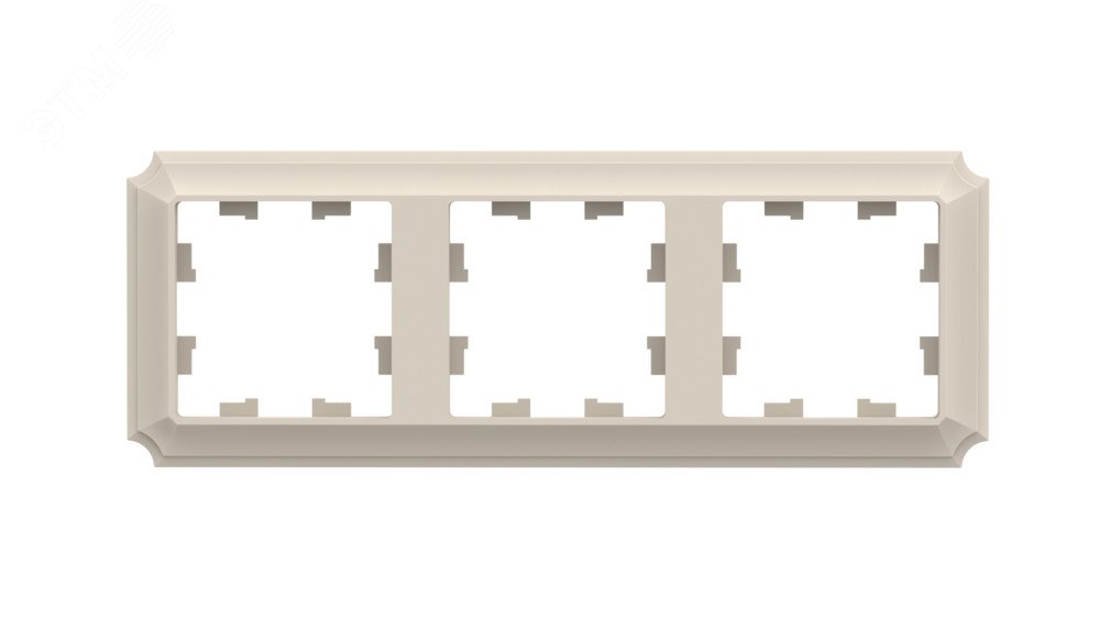 Рамка 3-постовая AtlasDesign Antique универсальная бежевая Schneider Electric