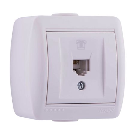 Розетка NATA-137 телеф бел RJ-11 о.п.