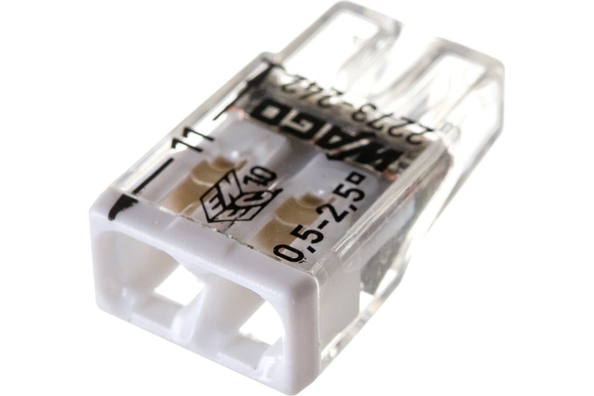 Клемма 2x2.5мм с пастой (100шт) 2273-242 WAGO