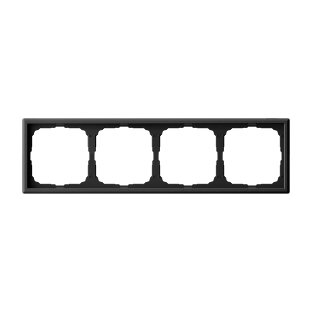 Рамка 4-постовая, универсальная, КАРБОН