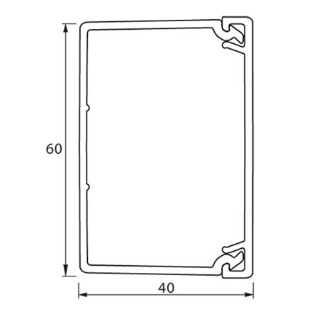Мини-канал 60x40мм METRA(дл.2м)