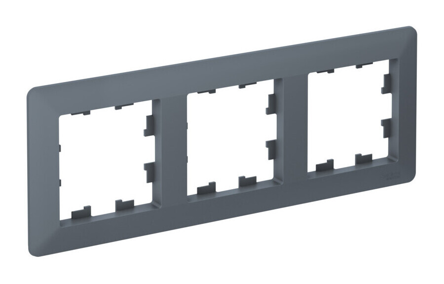 ATLASDESIGN AIR 3-постовая РАМКА, ГРИФЕЛЬ/дымчатый черный