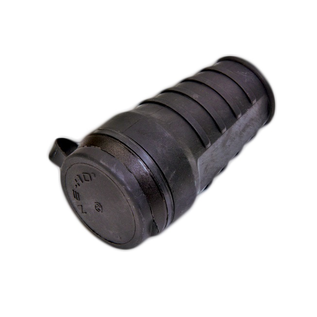 Гнездо штепсельное с/з с крышкой 16А, IP44 (каучук)