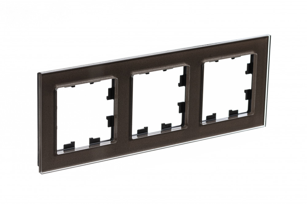 Рамка 3-м AtlasDesign Nature стекло мокко