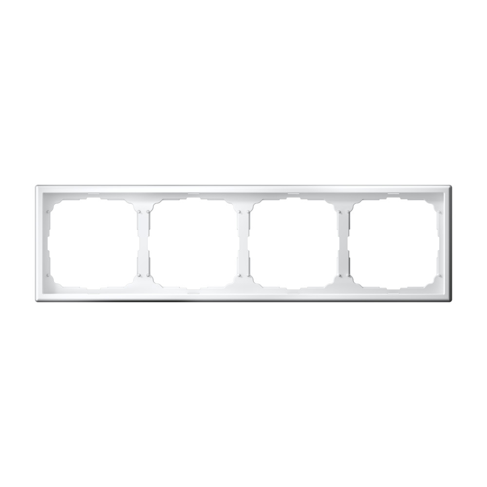 Рамка 4-постовая, универсальная, БЕЛЫЙ