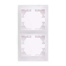 Рамка MIRA-152 2-ая вертик., белая
