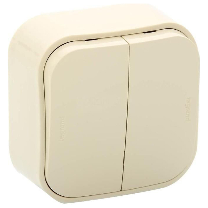 Выключатель 2-кл 10А  Legrand Quteo Беж 