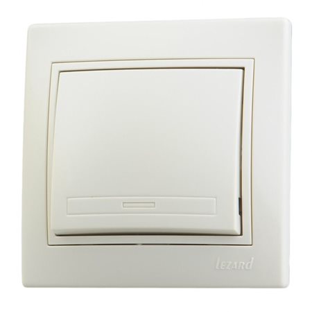 Выключатель MIRA-100 1-кл  крем/крем