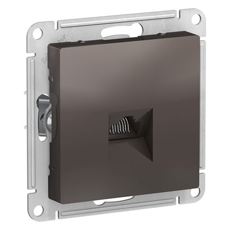 Розетка AtlasDesign компьютерная RJ45 механизм мокко