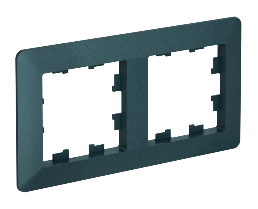 ATLASDESIGN AIR 2-постовая РАМКА, ИЗУМРУД/дымчатый черный
