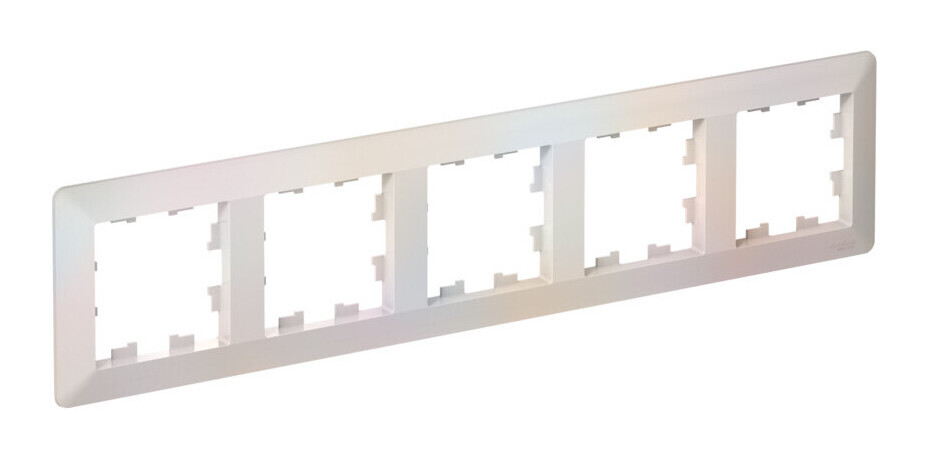 ATLASDESIGN AIR 5-постовая РАМКА, ЖЕМЧУГ/дымчатый белый