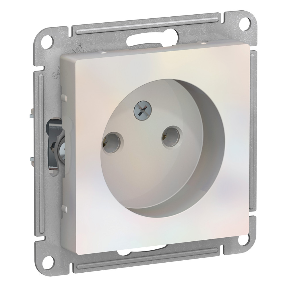 Розетка без з/к AtlasDesign 16А механизм жемчуг Schneider Electric
