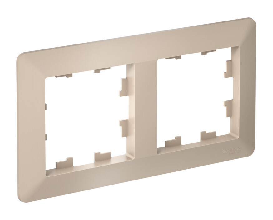 ATLASDESIGN AIR 2-постовая РАМКА, ПЕСОЧНЫЙ/дымчатый белый