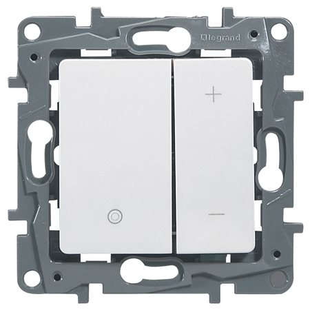 Светорегулятор нажим. 400Вт бел.  Legrand ETIKA