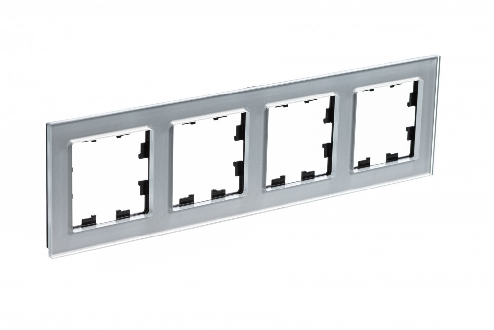 Рамка 4-м AtlasDesign Nature стекло алюминий