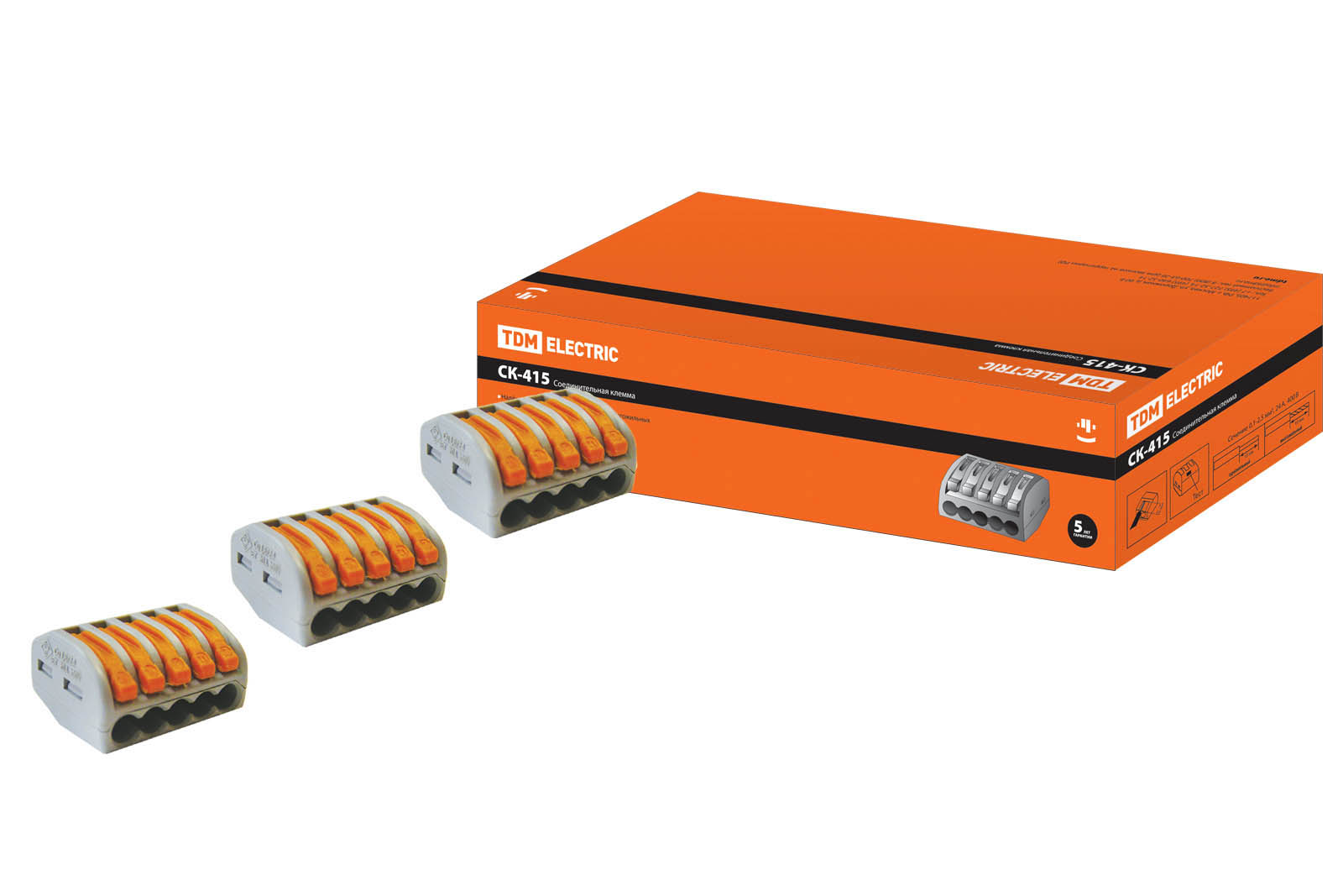 Клемма соединительная СК-415 (2,5мм2) TDM SQ0527-0003
