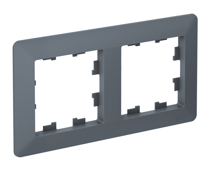 ATLASDESIGN AIR 2-постовая РАМКА, ГРИФЕЛЬ/дымчатый черный