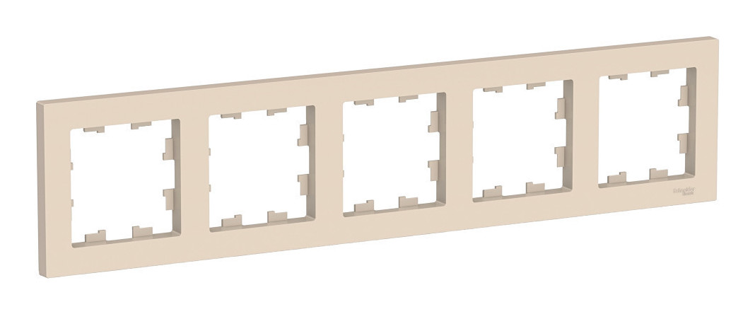 Рамка 5-постовая AtlasDesign универсальная бежевая Schneider Electric