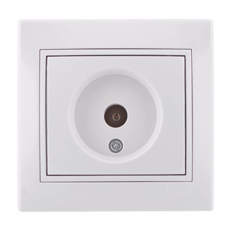 Розетка MIRA-129  ТВ керамика бел/бел