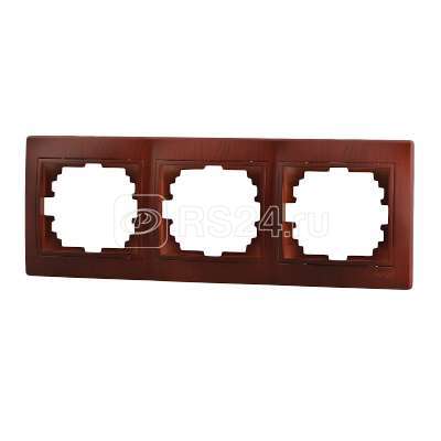 Рамка MIRA-148 3-ая горизонт.,  вишня