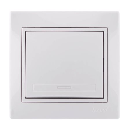 Выключатель MIRA-100 1-кл  бел/бел