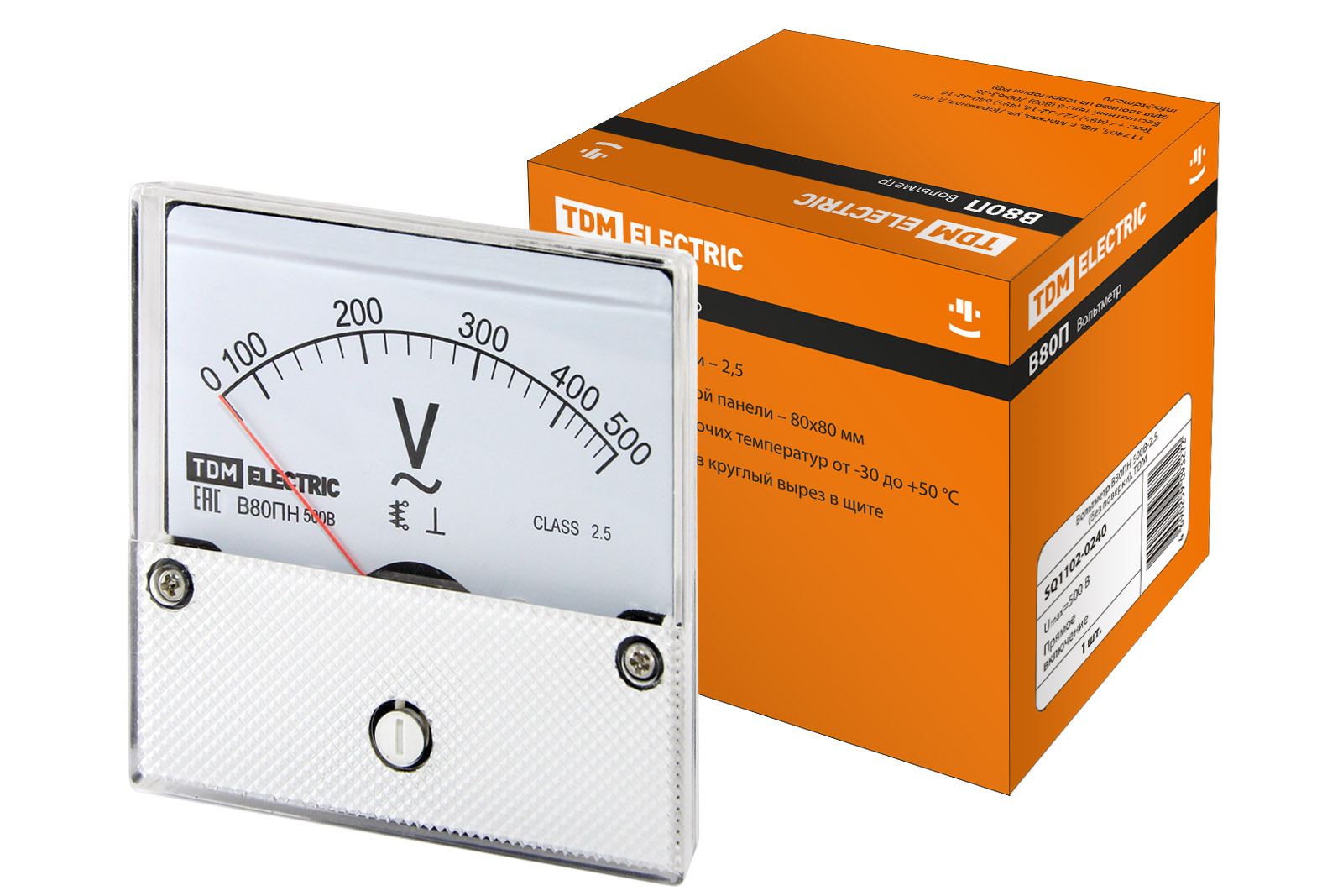 Вольтметр В80ПН 500В-2,5, (без поверки) TDM