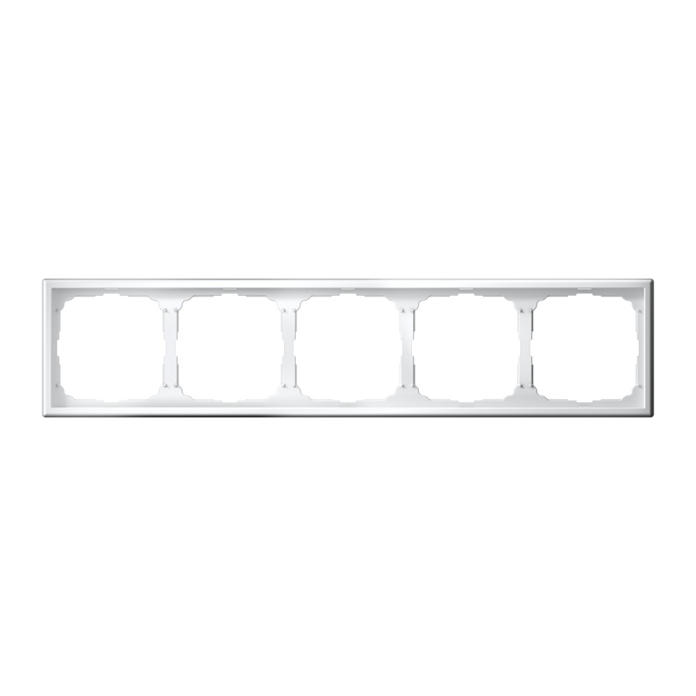 Рамка 5-постовая, универсальная, БЕЛЫЙ