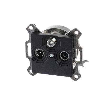 Розетка TV-R-SAT ABB Levit единственная антрацит