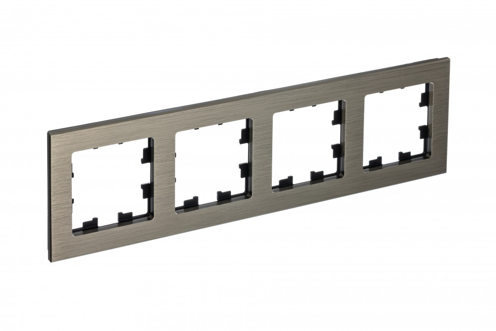 Рамка 4-м AtlasDesign Nature металл латунь