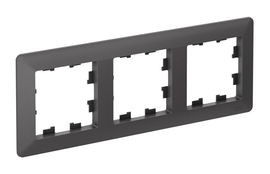 ATLASDESIGN AIR 3-постовая РАМКА, БАЗАЛЬТ/дымчатый черный